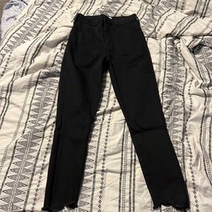 Abercrombie curve love super skinny ankle high rise black jeans